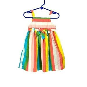 Gymboree Infant‎ Girls Rainbow Striped Sleeveless Dress 18-24 Months